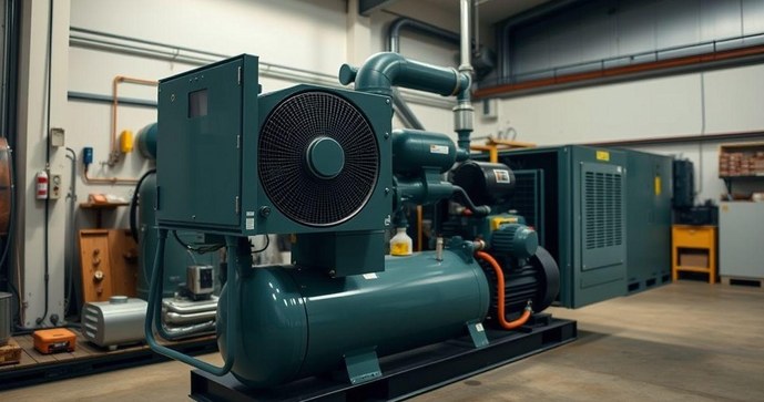 Compressor De Ar Parafuso Com Secador Integrado